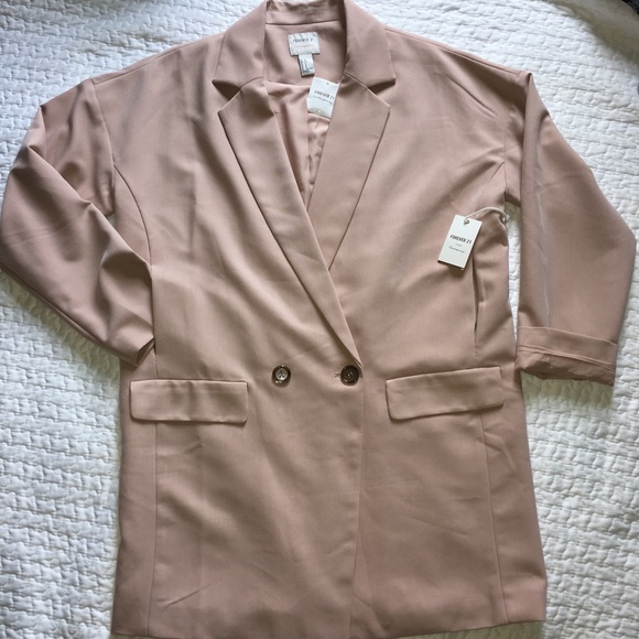 Forever 21 blush Oversized Blazer - Picture 6 of 9